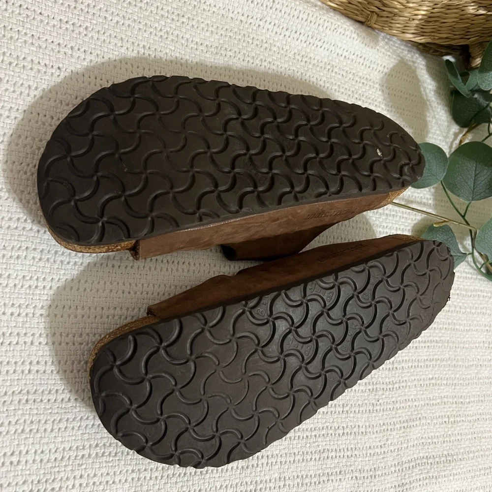 Birkenstock size 40 Brown Double Strap Sandals unisex - Picture 7 of 11